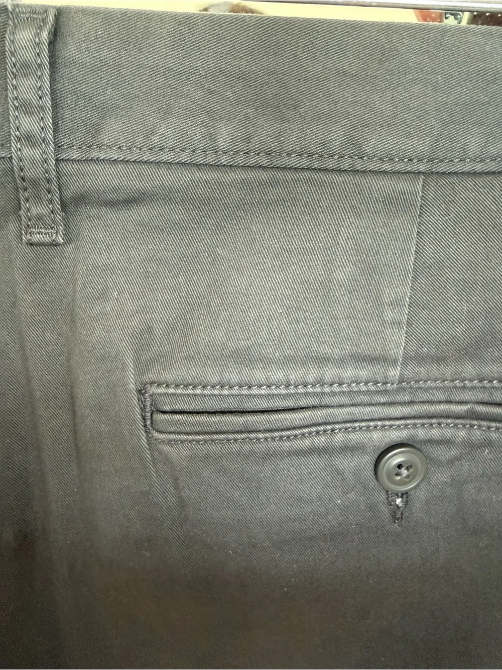 J. Crew Men's Dark Charcoal Chinos